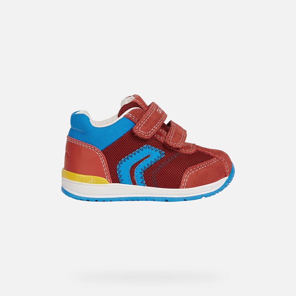 Tenis Geox Bebe Vermelhas - Rishon Boy - MDATX1645